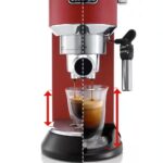 Delonghi EC685.R Dedica Manual Espresso Coffee Machine Red