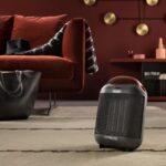 Delonghi HFX30C18.AG Capsule Fan Heater 1800W Asphalt Grey