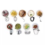 Kenwood KCL95.424SI Cooking Chef XL Stand Mixer with 4 attachments 6.7L 1500W Silver
