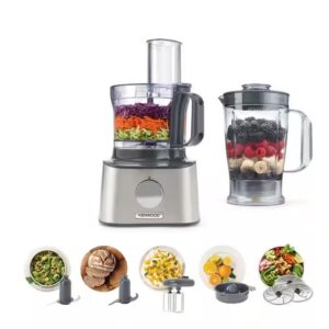 Kenwood FDP301SS MultiPro Compact 3 in 1 Food Processor 800W Silver