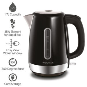 Morphy Richards 102783 Equip Jug Kettle 1.7L 3000W Black
