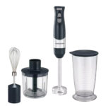 Morphy Richards 402061 Total Control Grey Hand Blender Set 600W Navy & Stainless Steel