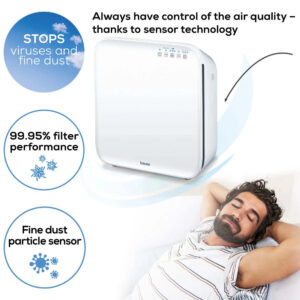 Beurer LR310 Air Purifier with HEPA H13 filter for rooms of up to 54m² White