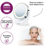 Beurer BS49 Illuminated Cosmetics Mirror 5x Magnification 11.0 cm diameter