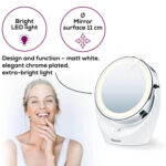 Beurer BS49 Illuminated Cosmetics Mirror 5x Magnification 11.0 cm diameter
