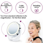 Beurer BS49 Illuminated Cosmetics Mirror 5x Magnification 11.0 cm diameter