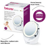 Beurer BS49 Illuminated Cosmetics Mirror 5x Magnification 11.0 cm diameter