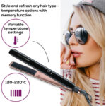 Beurer HS80 Hair Straightener with Titanium plates Black