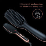 Beurer HS60 Style Pro Hair Straightening Brush with Ceramic Protective Coating Black