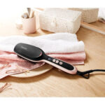 Beurer HS60 Style Pro Hair Straightening Brush with Ceramic Protective Coating Black