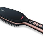 Beurer HS60 Style Pro Hair Straightening Brush with Ceramic Protective Coating Black