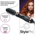 Beurer HT80 Style Pro Rotating Hot Air Hair brush with Ceramic coating 1000W Black