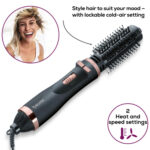 Beurer HT80 Style Pro Rotating Hot Air Hair brush with Ceramic coating 1000W Black