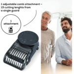 Beurer HR6000 MultiGroomer Face + Body Rechargeable Shaver Black