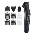 BaByliss MT728E Multigrooming-Set Carbon Titanium Rechargeable 10-in-1, Grooming Kit Blue