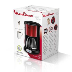 Moulinex FG362D10 Subito Filter/Drip Coffee Maker 15cups 1000W Red
