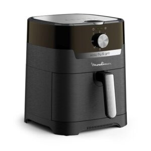 Moulinex EZ501810 Easy Fry & Grill Air Fryer 4.6L Single Bucket with 8 preset programs 1550W Black