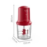 Moulinex AT714G32 Multi Moulinette Chopper 500W Red