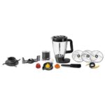 Moulinex FP827E10 DoubleForce 3 in 1 Food Processor 1000W Grey