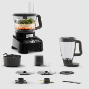 Moulinex FP821811 DoubleForce 2 in 1 Food Processor 1000W Black