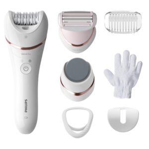 Philips BRE730/00 Series 8000 Wet and Dry Rechargeable Epilator White