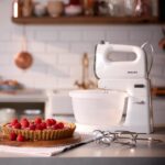 Philips HR3745/00 Series 5000 Hand Mixer with Rotating Bowl 450W White