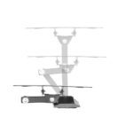 Napofix® 232 Full Motion Double Arm TV Wall Mount 21" - 43" Black