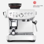 Sage SES876SST4GUK1 the Barista Express™ Impress Been to Cup Espresso Coffee Machine White