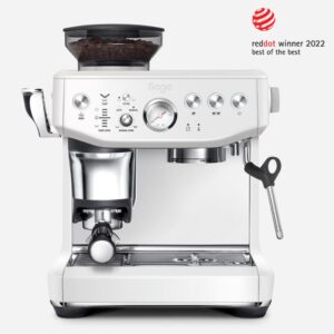 Sage SES876SST4GUK1 the Barista Express™ Impress Been to Cup Espresso Coffee Machine White