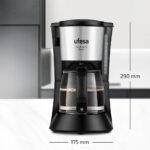 Ufesa CG7125 Capriccio 12 Deluxe Filter/Drip Coffee Maker 12cups 680W Black