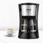 Ufesa CG7115 Capriccio 6 Deluxe Filter/Drip Coffee Maker 6cups 600W Black