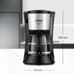 Ufesa CG7115 Capriccio 6 Deluxe Filter/Drip Coffee Maker 6cups 600W Black