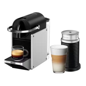 Delonghi EN127.SAE Pixie Nespresso Capsule Coffee Machine with Aeroccino Silver