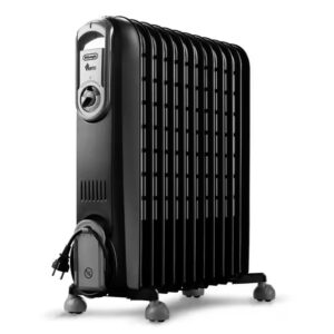 Delonghi V551225.BG Vento Oil Filled Radiator 12 Fins 2500W Black