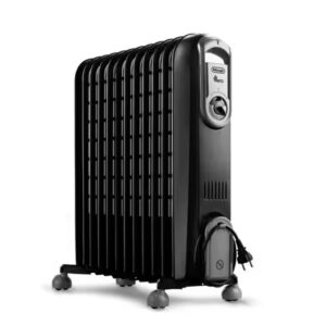 Delonghi V551225.BG Vento Oil Filled Radiator 12 Fins 2500W Black