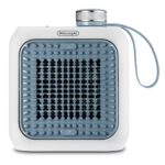 Delonghi HFX10B03.LB Capsule Desk Fan Heater 360W White/Light Blue