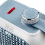 Delonghi HFX10B03.LB Capsule Desk Fan Heater 360W White/Light Blue