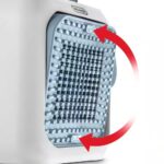 Delonghi HFX10B03.LB Capsule Desk Fan Heater 360W White/Light Blue