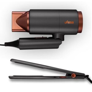 Ufesa My glamour Hair Dryer + Straightener Set Grey