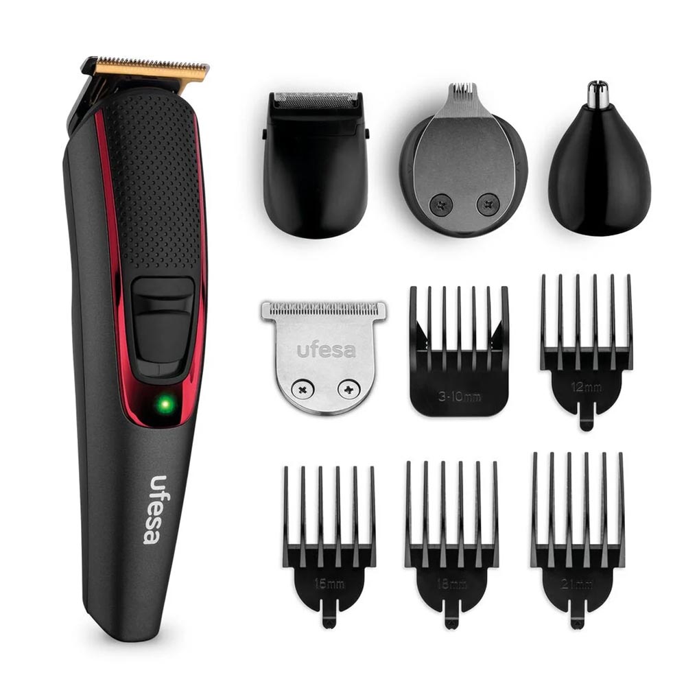 SKU1002649 Ufesa GK6950 Rechargeable Grooming Kit with 5 heads Black