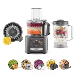 Kenwood FDP31.360GY MultiPro Compact 2 in 1 Food Processor 800W Grey