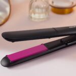 Philips BHS375/00 StraightCare Essential ThermoProtect Hair Straightener with Keratin-infused plates Black
