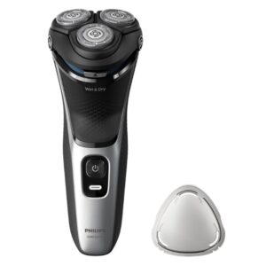 Philips S3143/00 Series 3000 Wet & Dry Rechargeable Rotary Shaver Silver
