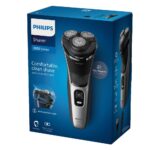 Philips S3143/00 Series 3000 Wet & Dry Rechargeable Rotary Shaver Silver