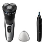 Philips S3143/02 Series 3000 Wet & Dry Rechargeable Rotary Shaver + Trimmer Silver