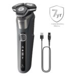 Philips S5887/50 Series 5000 Wet & Dry Rechargeable Rotary Shaver + 3 accessories Grey