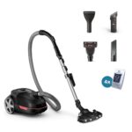 Philips XD6142/12 Series 6000 Cylinder Vacuum Cleaner with bag 900W Black
