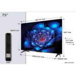 TCL 75P61K 75" 4K UHD Direct LED Google TV E Black