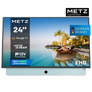 Metz 24MPE7000Y 24" Portable Full HD Direct LED Google TV E Light Blue
