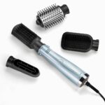 BaByliss AS774E Hydro-Fusion 4-in-1 Smooth & Shape Hair Brush 1000W Light Blue